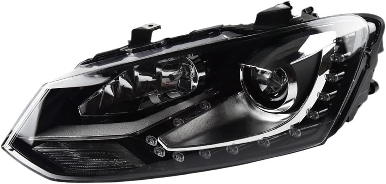 Headlight Compatible For Polo TSI 2011-2018 Car L/ED DRL Hella Hid H7 Vento Compatible For Polo GTI Car Accessories(3)