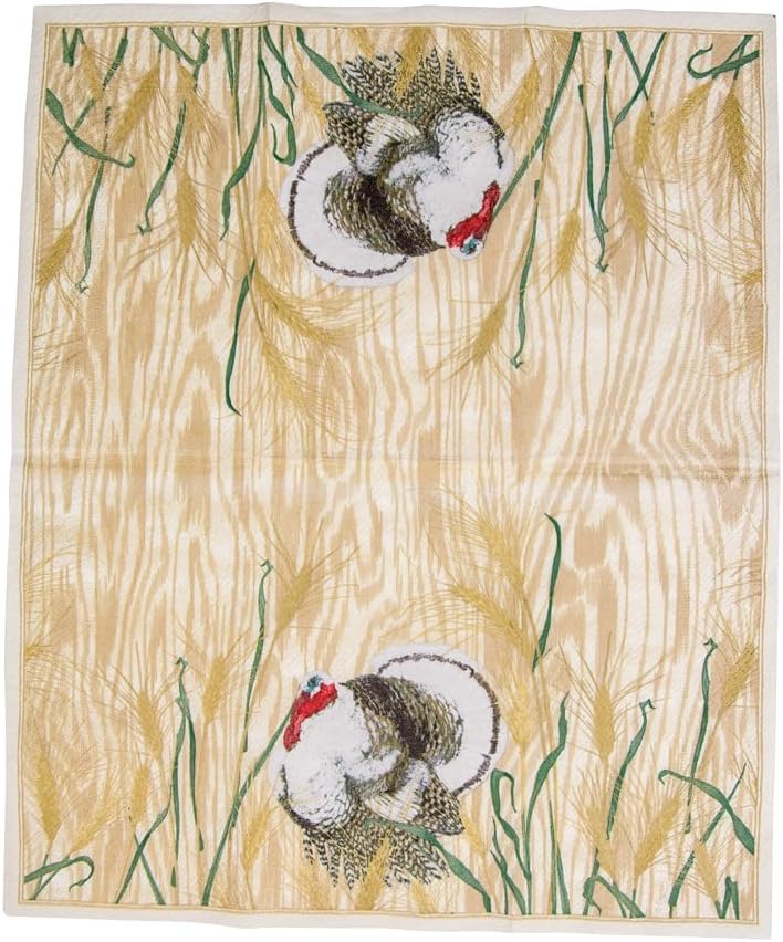 Homestead Turkey Taupe Guest Towel Napkins - 15 Per Package - 4 Units