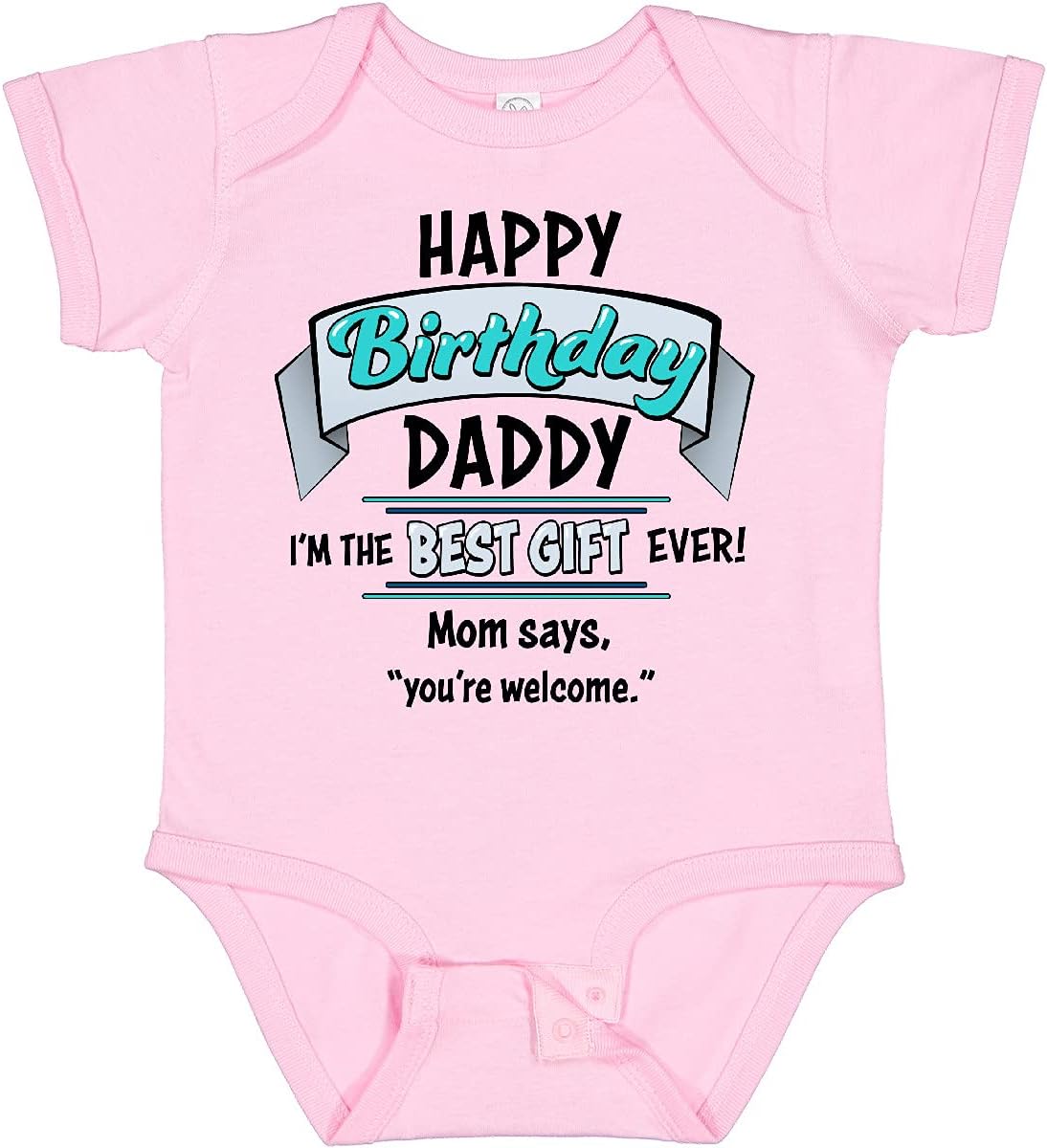 inktastic Happy Birthday, Blue Baby Bodysuit