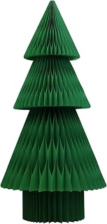 70" Bright Green Paper Christmas Tree – Giant Honeycomb & Cardboard Style 3D Foldable Holiday Decoration, Classic Green Centerpiece, Eco-Friendly Reusable Holiday Décor