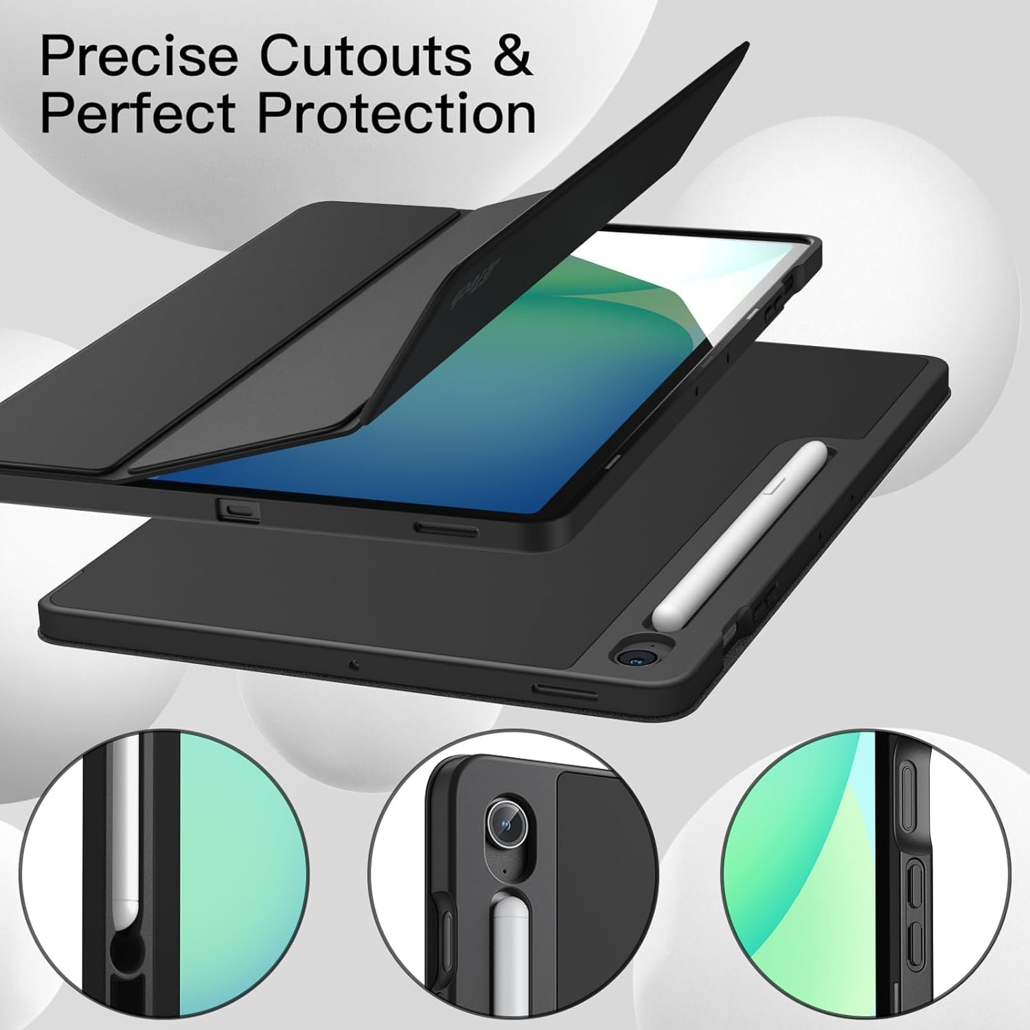 Case for Samsung Galaxy Tab S10 FE Plus/S10 FE+ 13.1-Inch with S