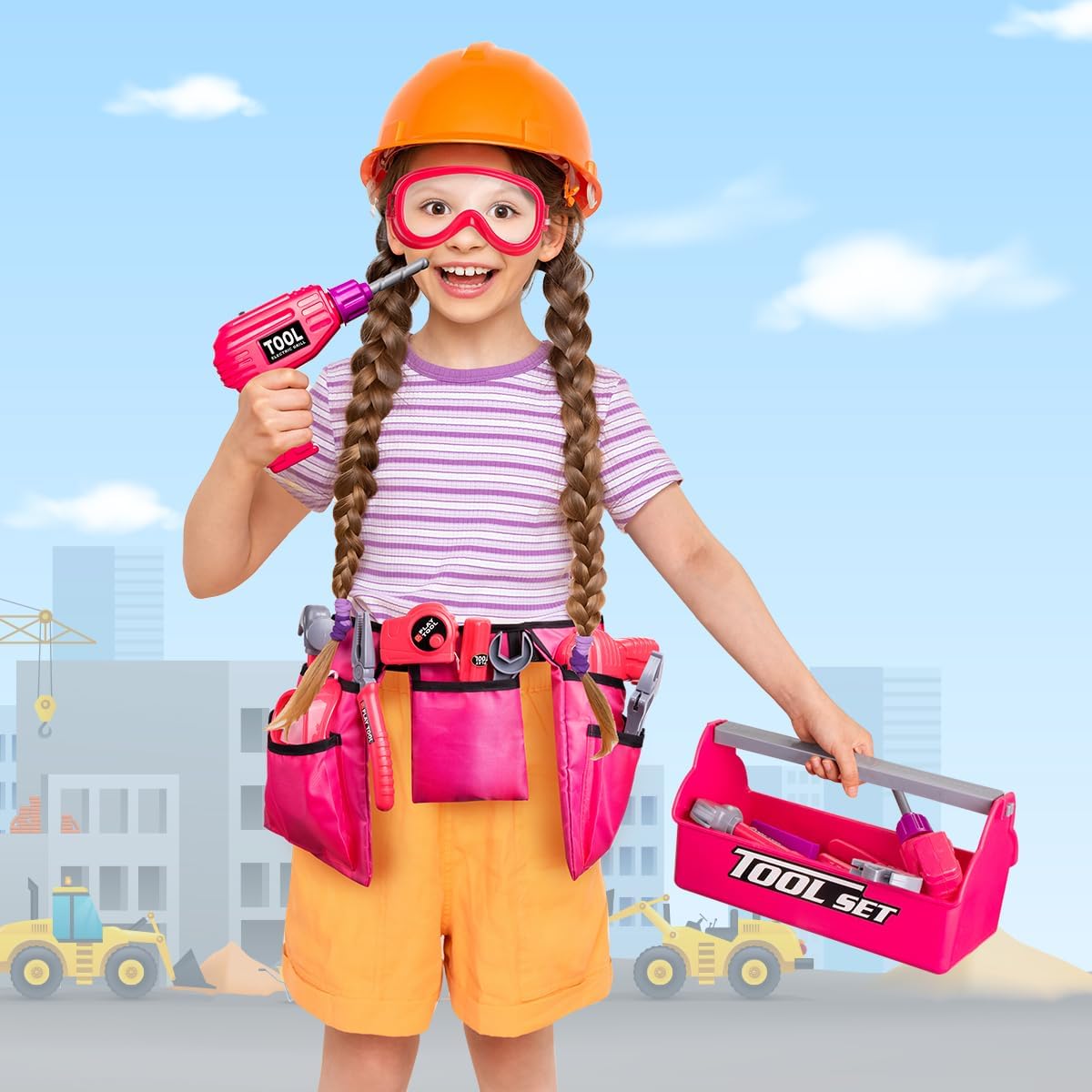 LOYO Kids Tool Set Pretend Play Construction Toy Italy Ubuy