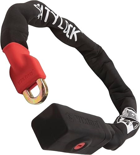 Seatylock Viking - Cadena de bloqueo de bicicleta con llave - Cerraduras patentadas para motocicleta y bicicleta de alta resistencia antirrobo