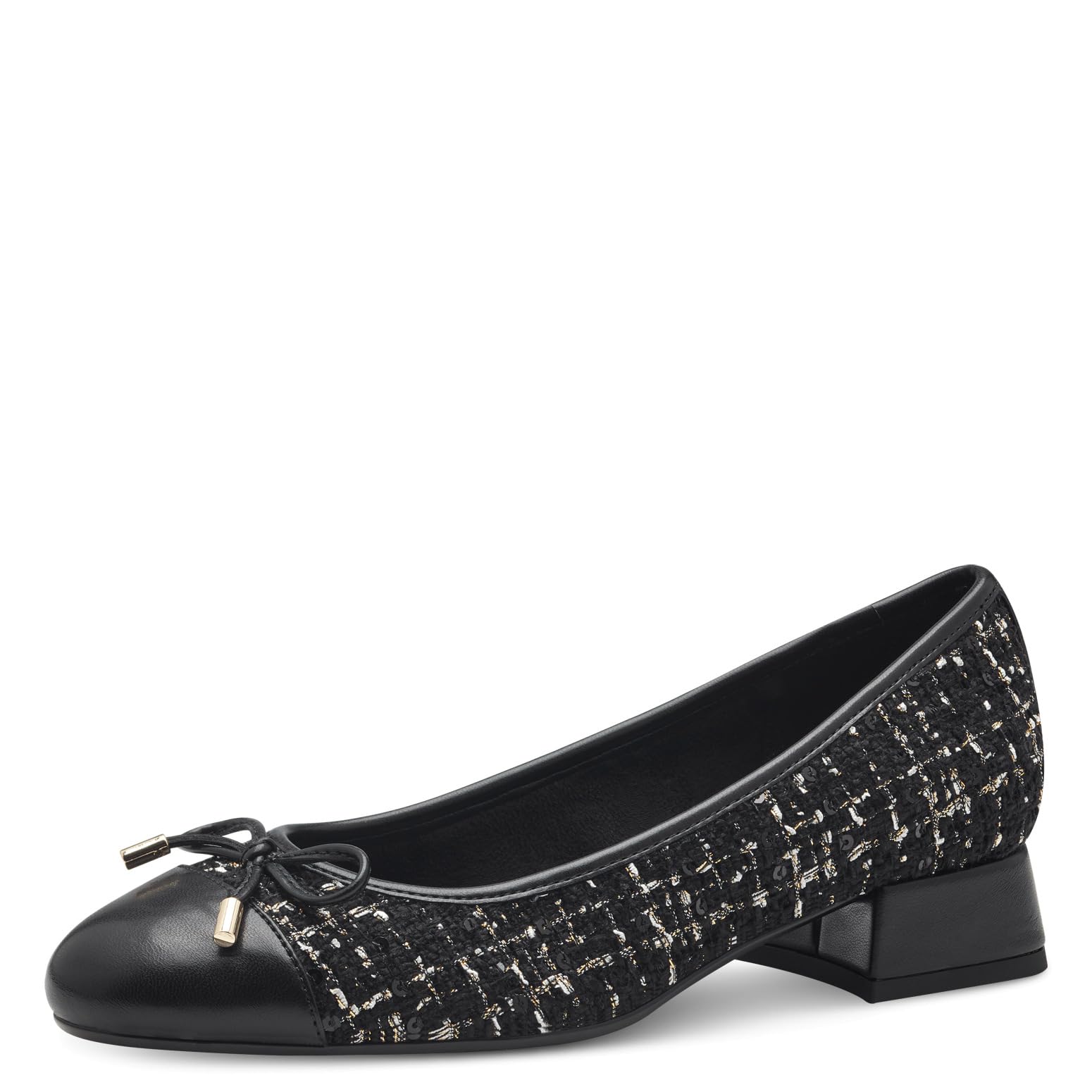 MARCO TOZZI Women's 2-22207-43 Court Shoes, Black (Black Comb), 8 UK