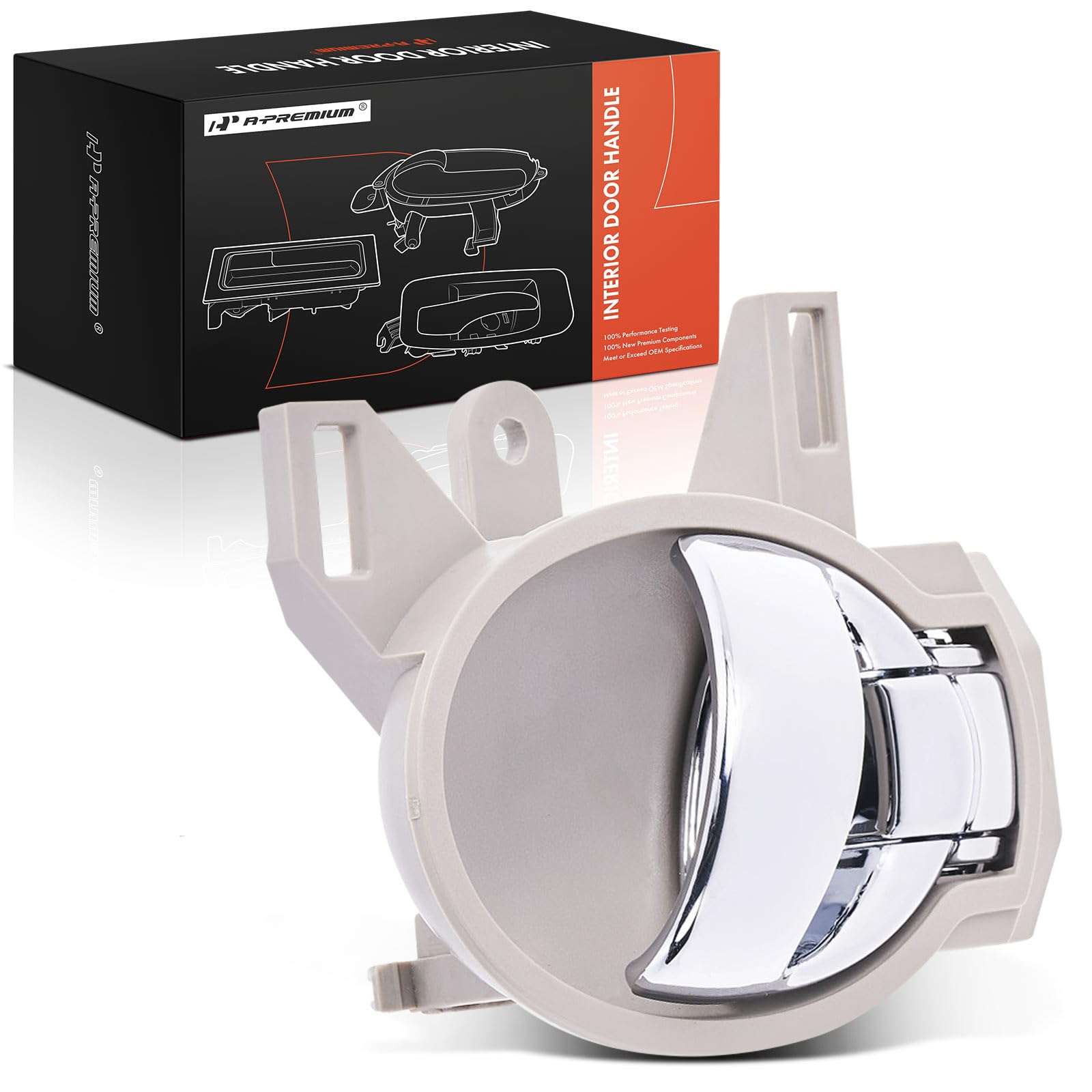 A-Premium Front or Rear Left Driver Side Interior Door Handle Compatible with Nissan Versa 2012-2019, Juke 2011-2015, Cube 2009-2014, Gray Housing