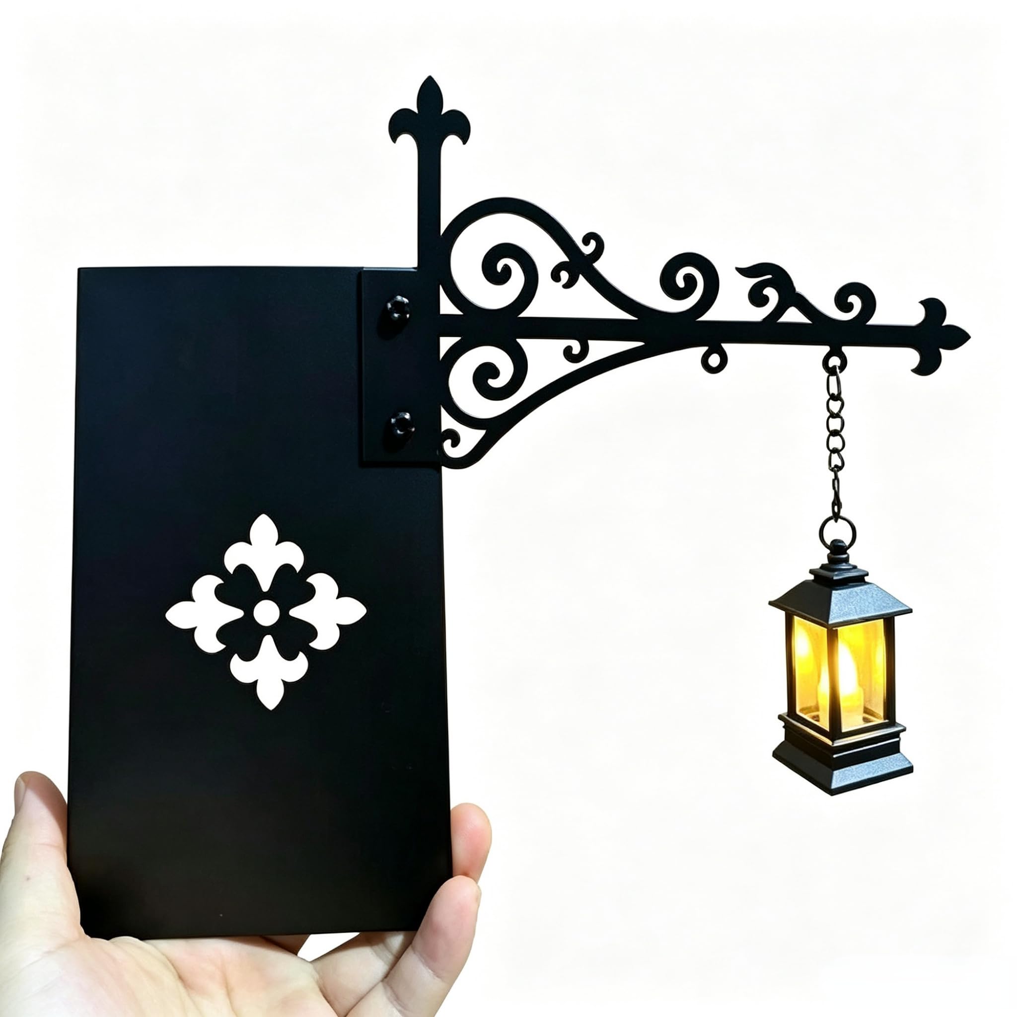 Library Lantern Decorative Bookshelf Lighting, Miniature Hanging Shelf Lamp