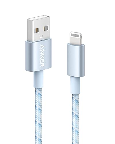 Anker - Cable USB A a Lightning (1 m, certificado MFi, nailon, 1 unidad), cable USB a Lightning para iPhone 14/13/12/11 Pro/11/XS MAX/XR/8/7/6s Plus