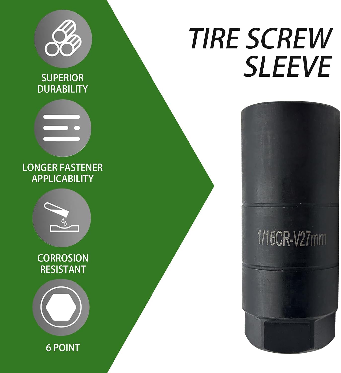 1 PC Car Oil Pressure Sensor Switch Sleeve, 3/8" Driver 45# Steel Anti-slip Hexagonal Design Oil Pressure Sending Socket, Universal Automotive Anti-theft Key Sleeve Accessorie (Black)