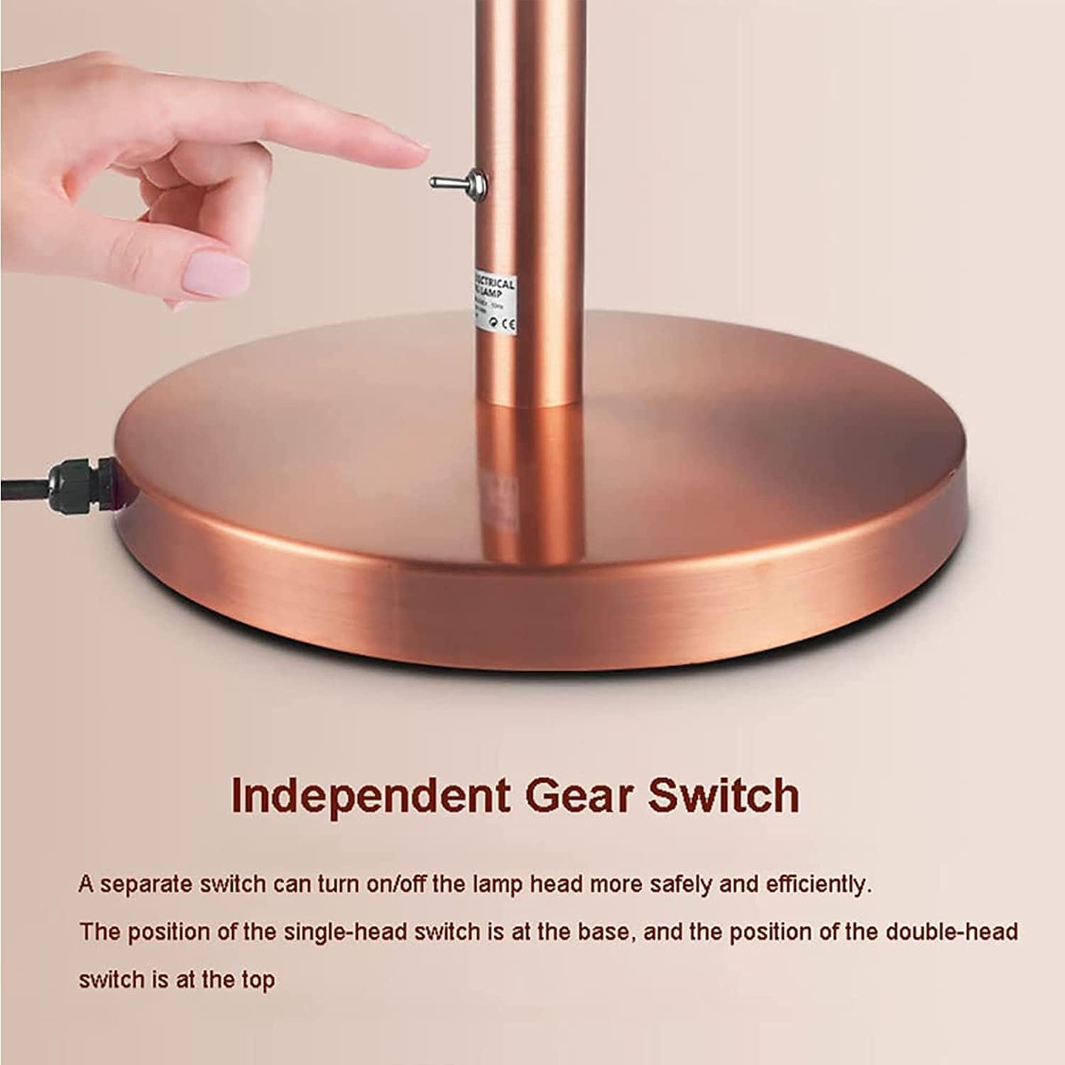 Riscaldamento rapido Lampada riscaldante e Isolante Portatile Indipendente for Esposizione di Alimenti(Double Bulbs)
