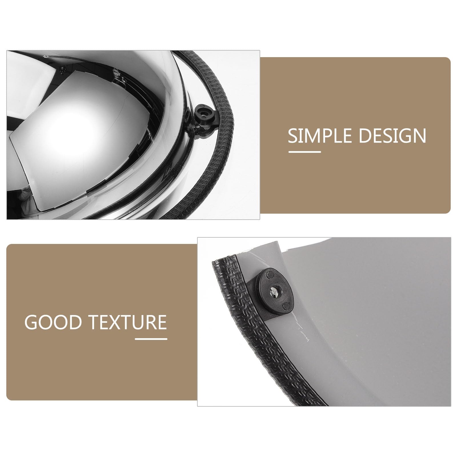 Mikikit Miroir de Circulation Convexe 30 CM 180° Demi-Dôme Léger pour Garages, Allées et Surveillance des Zones Commerciales