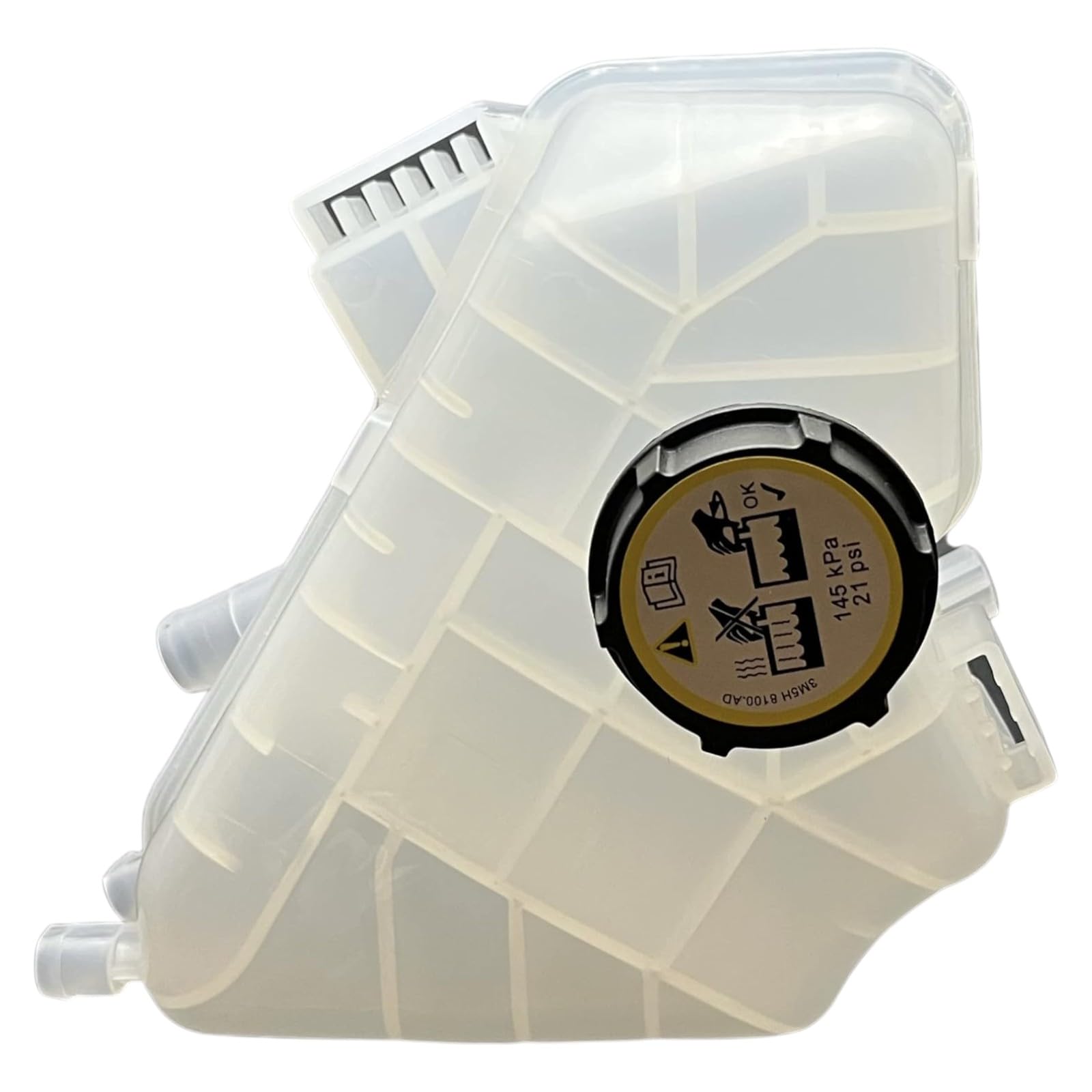 Vaschetta Acqua Serbatoio Radiatore completa di Tappo per B-MAX FIESTA VI KA - versione 3 Tubi Unico Lato - Codici 1513111/8V218K218AB - Compatibile, Non Originale