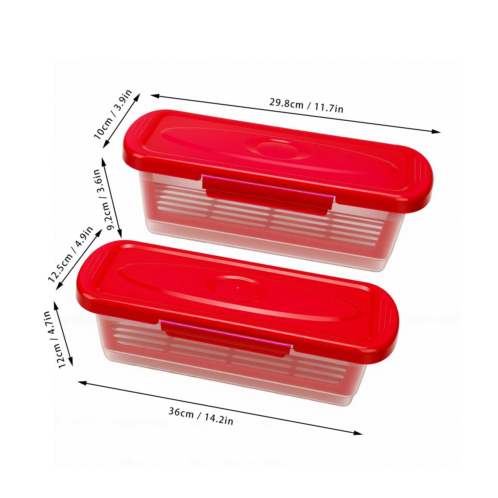 Batter Shaker Bowl Set para Pollo Frito, 14.2 Pulgadas, 2 Piezas