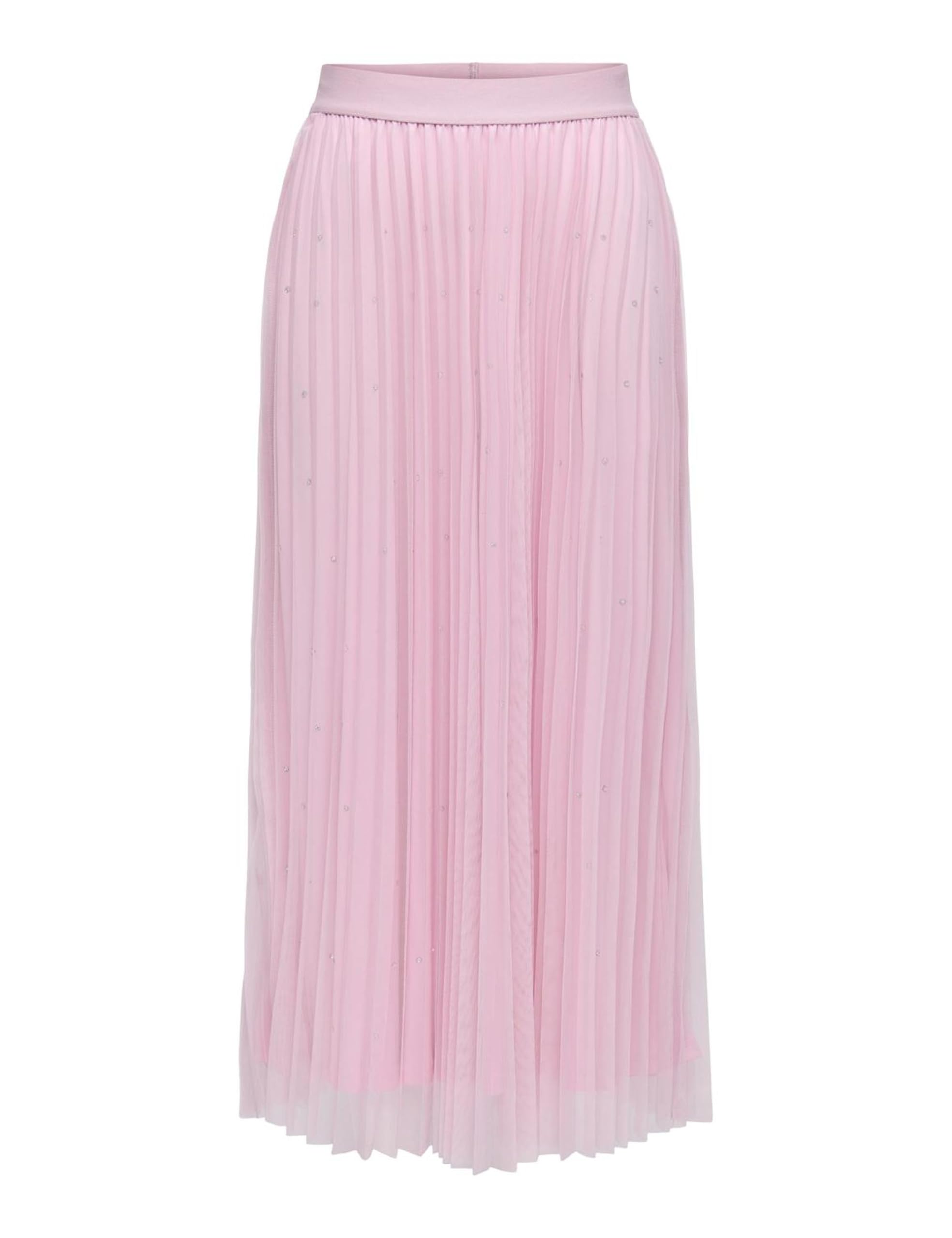 Only Women's Roseate Spoonbill Onlcarley Stone Tulle Skirt Box Jrs, M