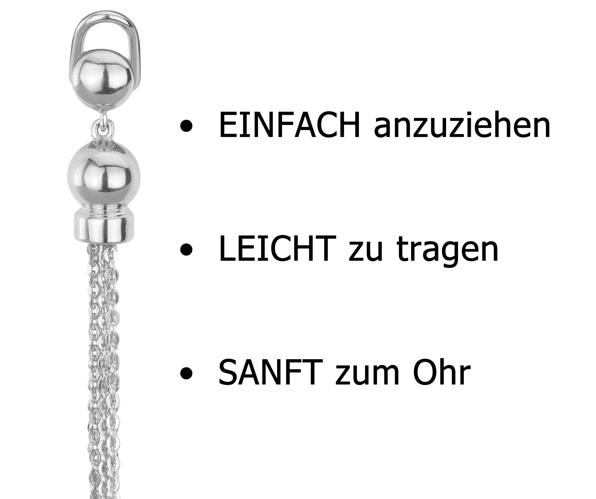 Traveller Ohrclip - Hänger - Quaste - diverse Farben