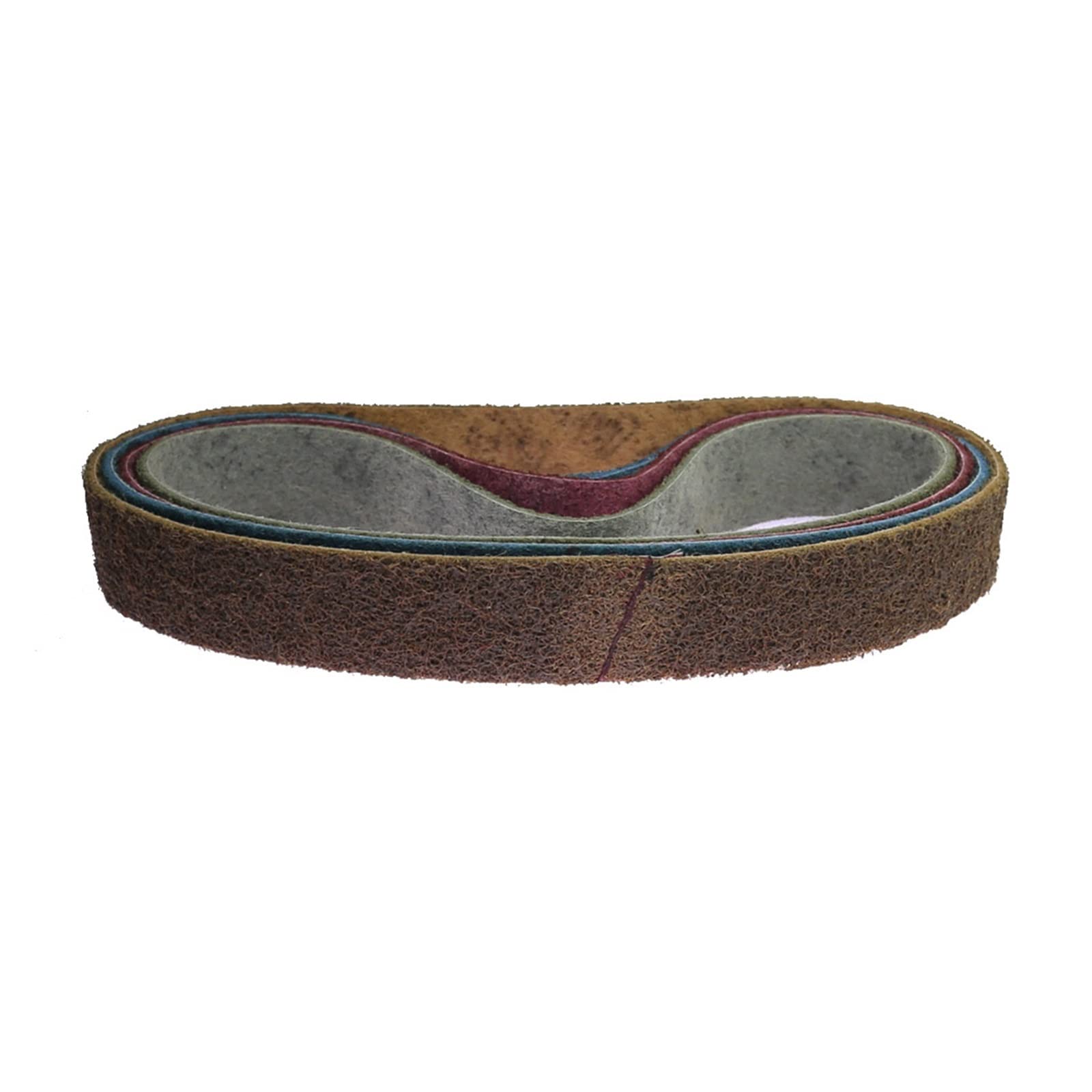 Pas szlifierski 4 szt. 40 * 740mm nylonowa taśma szlifierska o ziarnistości 150 240 400 600 włóknina ścierna 740x40mm od grubej do drobnej(Gray)