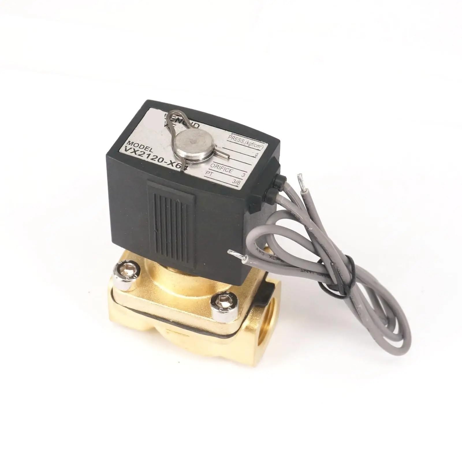 Electroválvula VX2120-10 G3/8 DC24V para detener fugas de fluidos con cierre normalmente cerrado