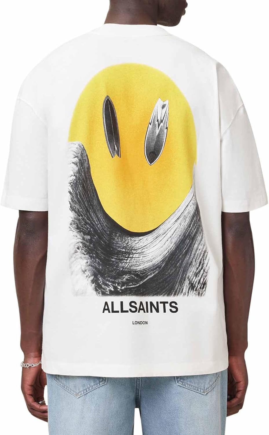 Allsaints Mens Party Wave Ss Crew - Image 8