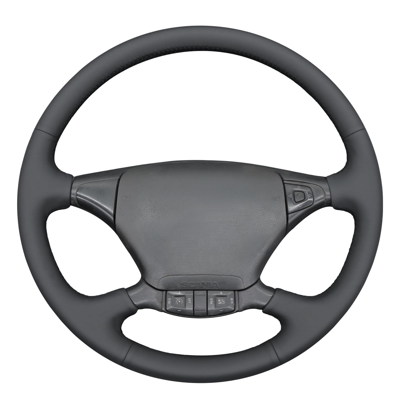 MEWANT Funda de Volante a Medida para Coser Scania P G R | Scania P G R T Series 2004-2015 / volante Scania P G R T Series Transpirable Para Volantes Calefactados Duradero