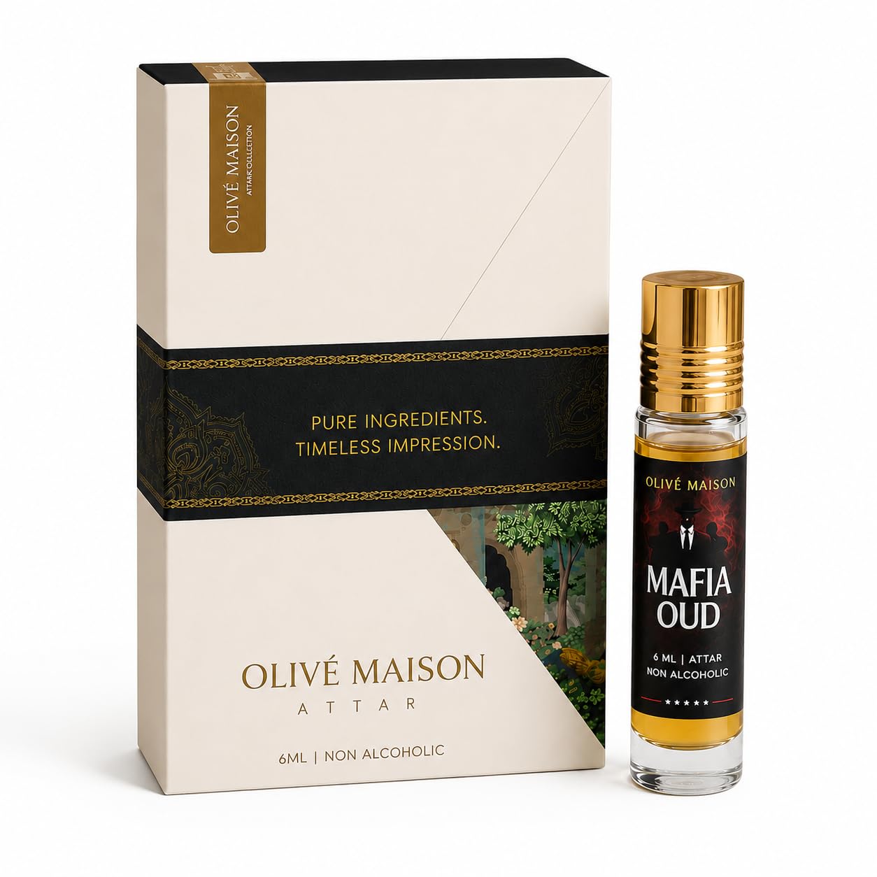 Mafia Oud Attar Perfume Oil 6ml | Alcohol-Free Roll On | Long Lasting Oud Fragrance for Men & Women | Premium Scent-image-26