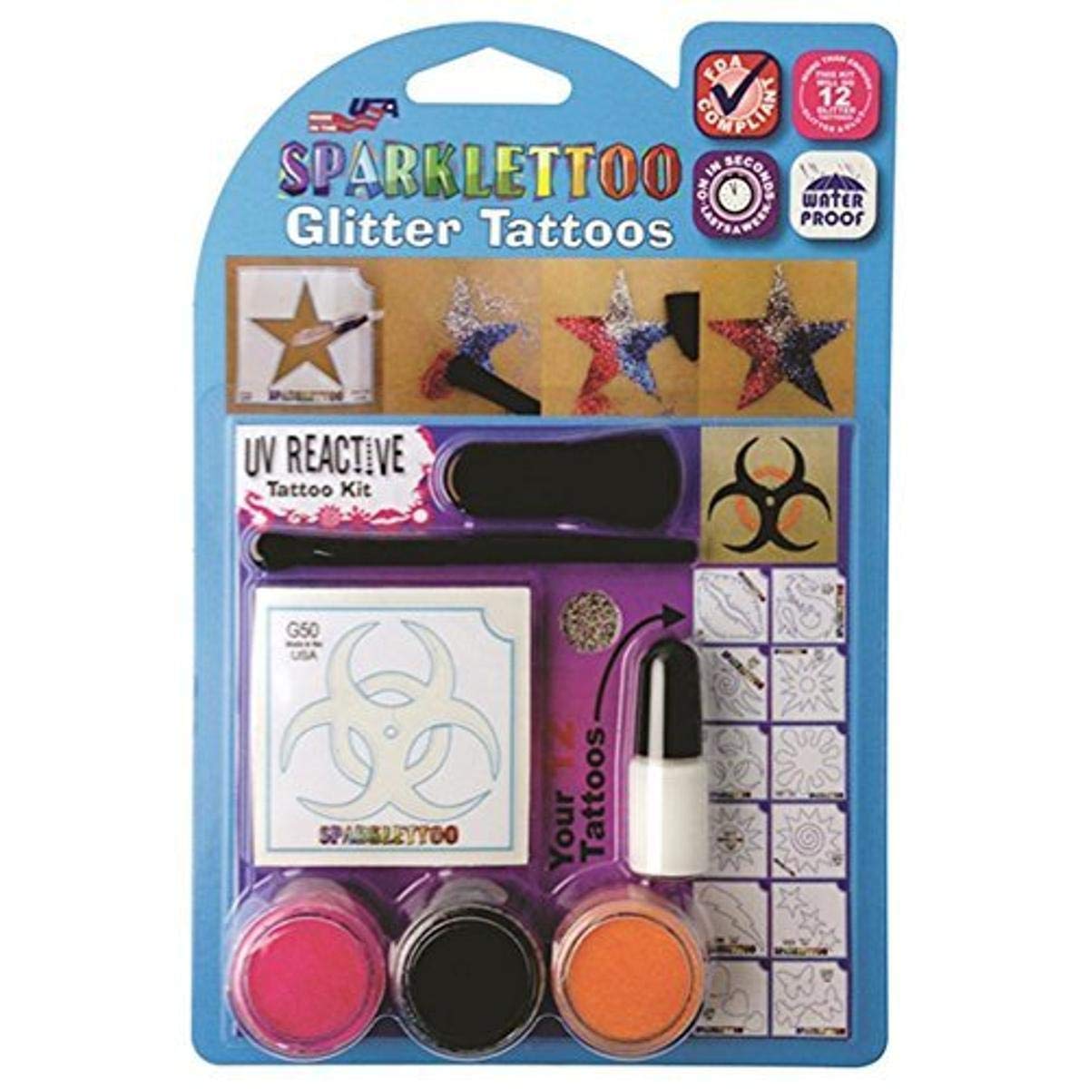 Ruby Red Sparklettoo Kit (UV Reactive)