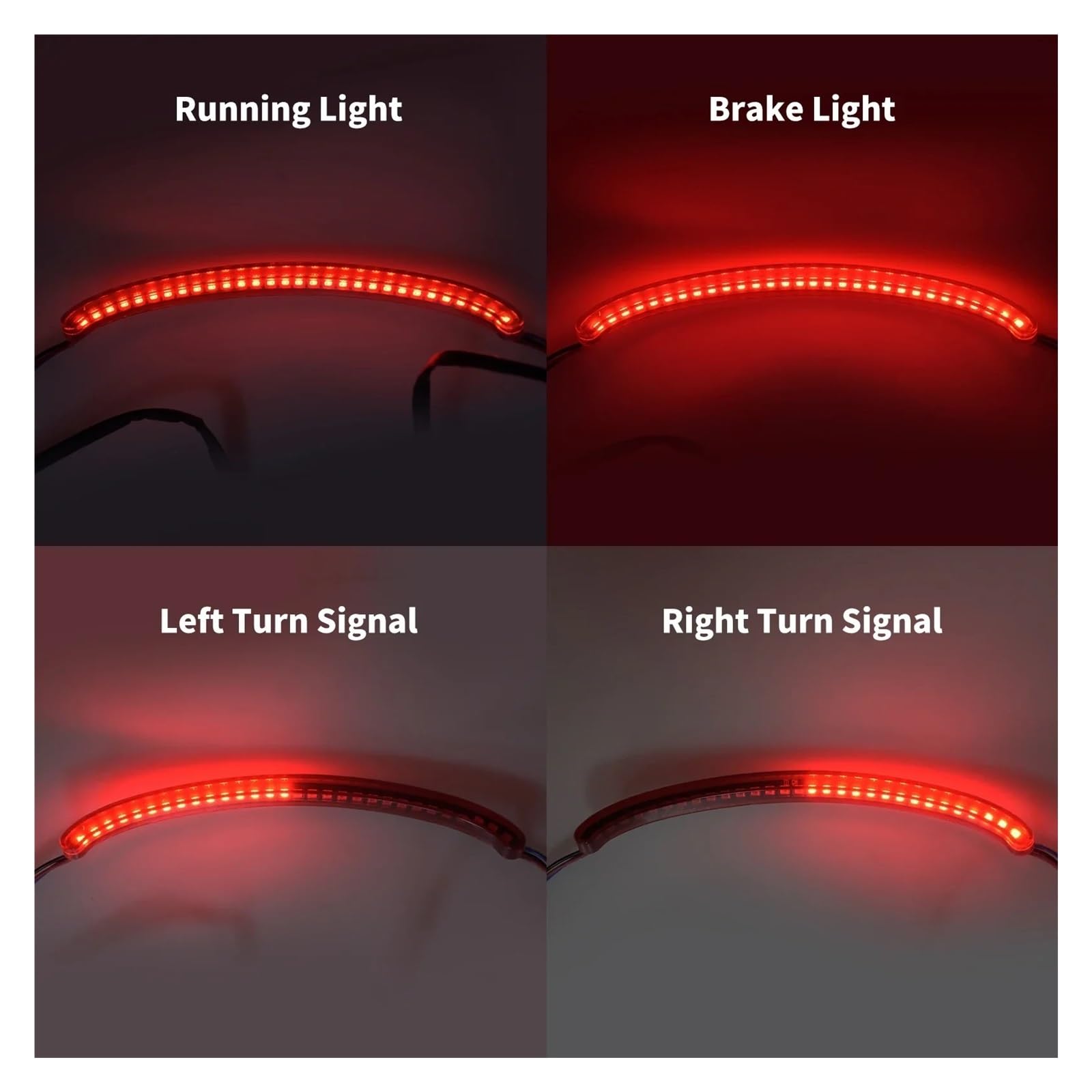 intermitentes led Para Motocicleta, Señal De Giro, Freno, Luz