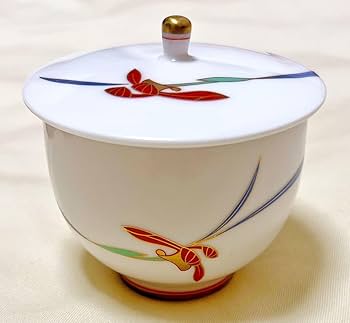 1958 香蘭社　金彩　湯呑蓋付　5客 幸彩華）蓋付湯のみ5客セット|有田焼の老舗-香蘭社オンライン