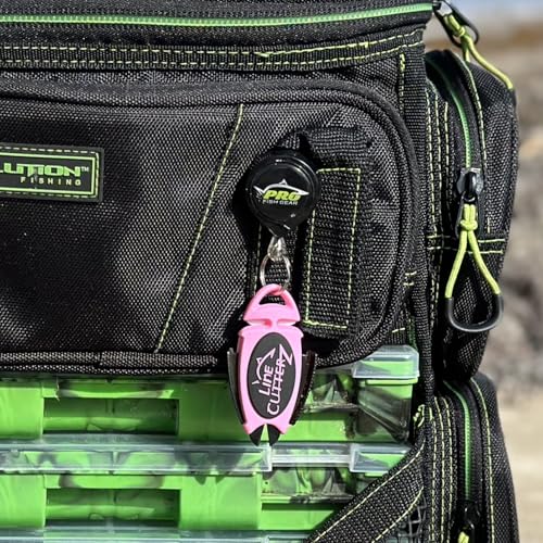 Image of LINE CUTTERZ Patented Dual Hybrid Ceramic Cutter + Stainless Steel Micro Scissors Fishing Line Trimmer - Pink