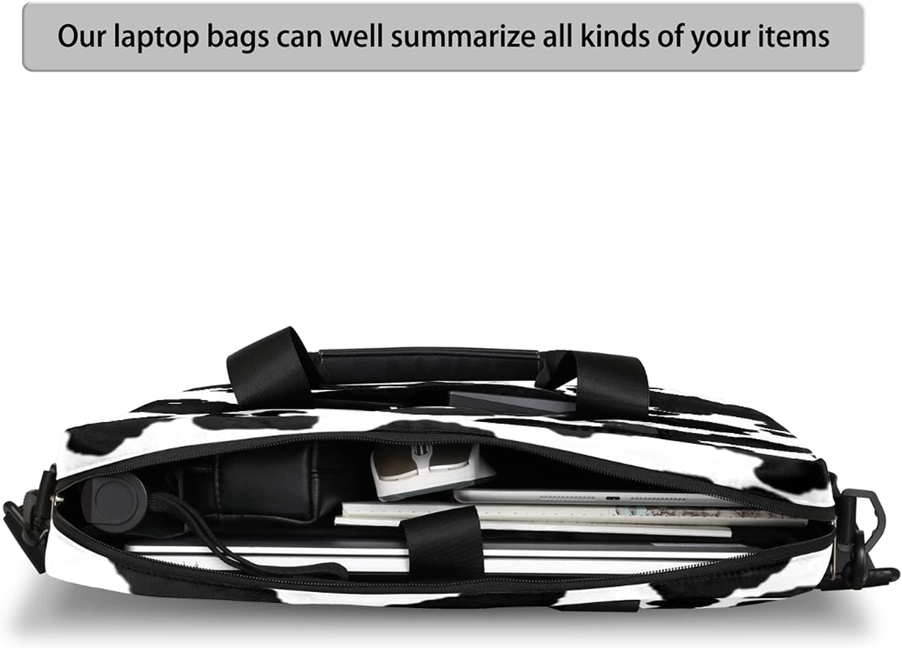 Laptop Shoulder Bag Laptop Case Computer Bag, Laptop Sleeves Briefcase, Laptop Shoulder Messenger Bag with Handle Strap - Image 2