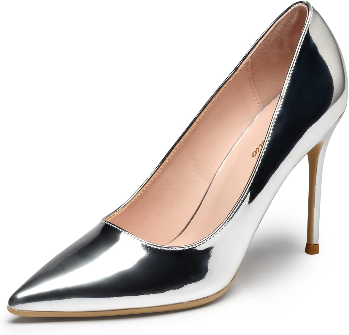 Women's Closed Toe Stiletto High Heels Dress 4 Inch Heeled Pointed Toe Party Homecoming Wedding Pump Shoes