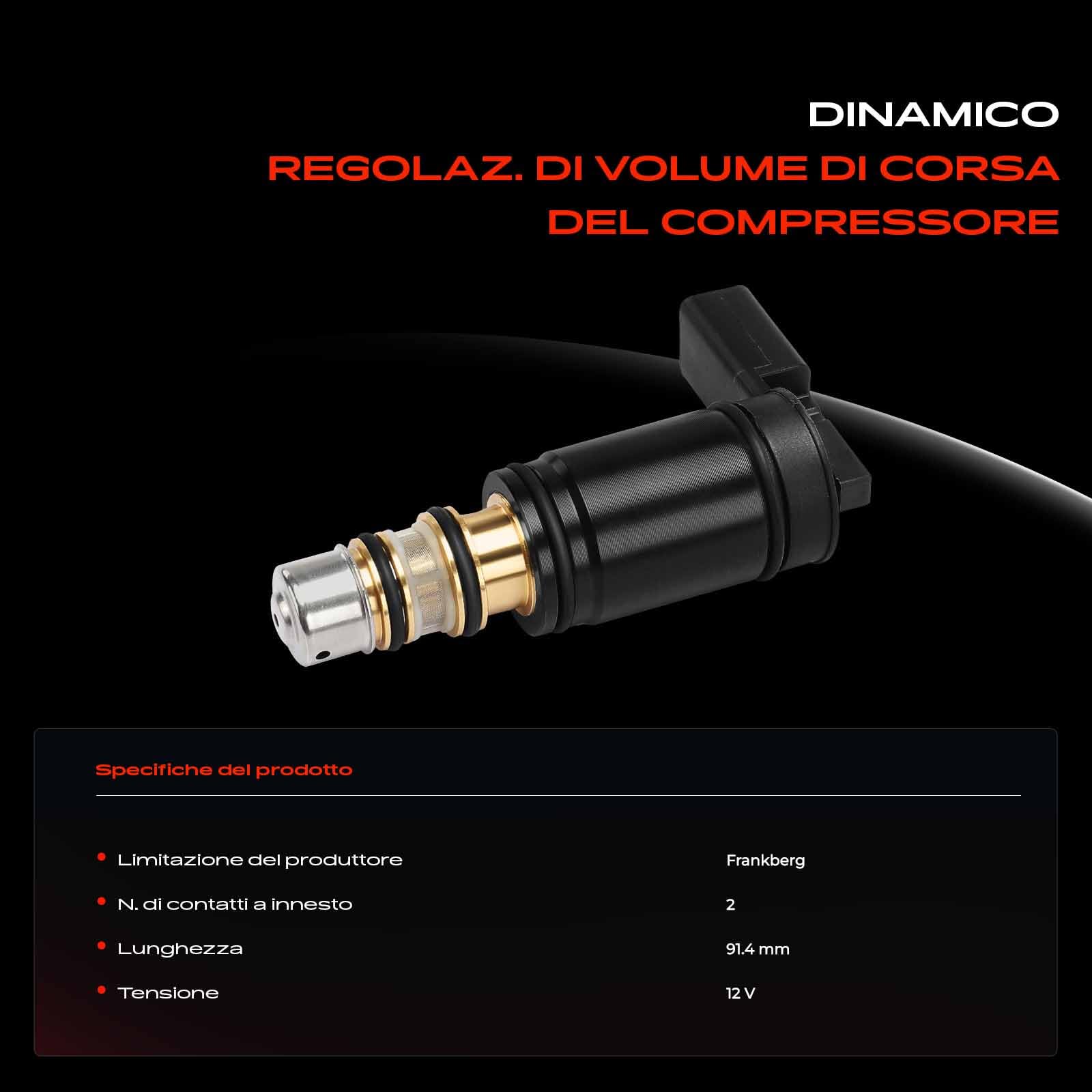 Frankberg Compressore Aria Condizionata Compressore Climatizzatore 6 Scanalature Compatibile con C.a.d.d.y CC C.r.a.f.t.e.r Golf J.e.t.t.a Polo P.a.s.s.a.t S.h.a.r.a.n Replace# 5Q0820803
