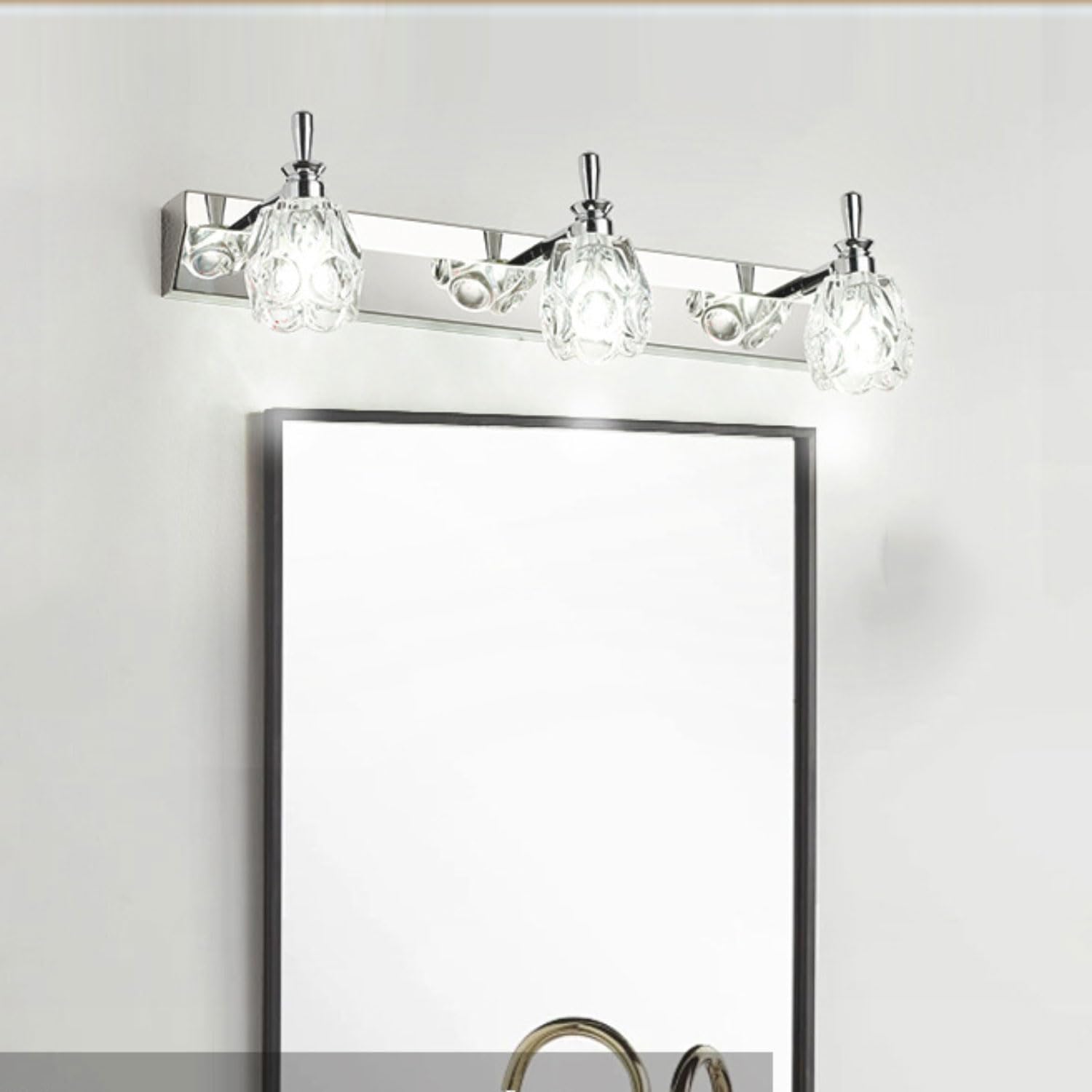 Lampe murale LED pour miroir de salle de bain : éclairage parfait sans ombre