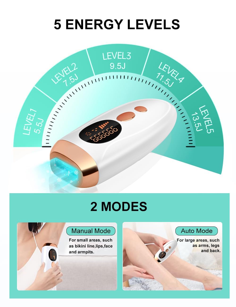 Depilator laserowy IPL do usuwania włosów dla kobiet, bikini, twarzy, 990000, miga, permanentne, bezbolesne, IPL, urządzenie do usuwania włosów, przenośne, laserowe światło impulsowe, maszyna domowa