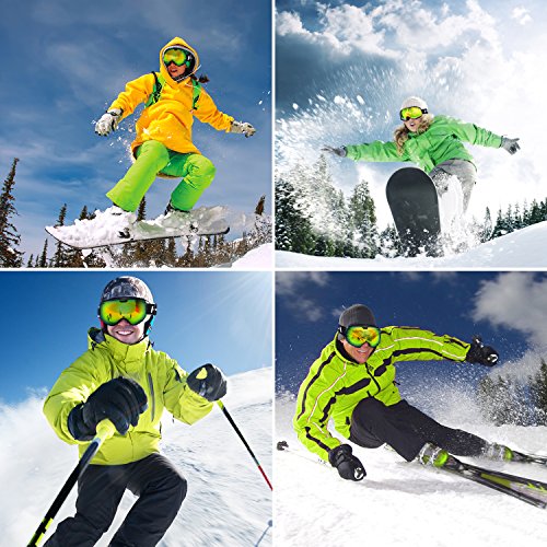 Hicool Unisex Maschera Snowboard, Occhiali da Sci