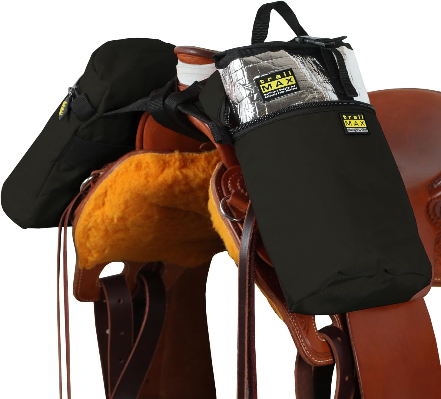 TrailMax Original Pommel Bags, Black by TrailMax