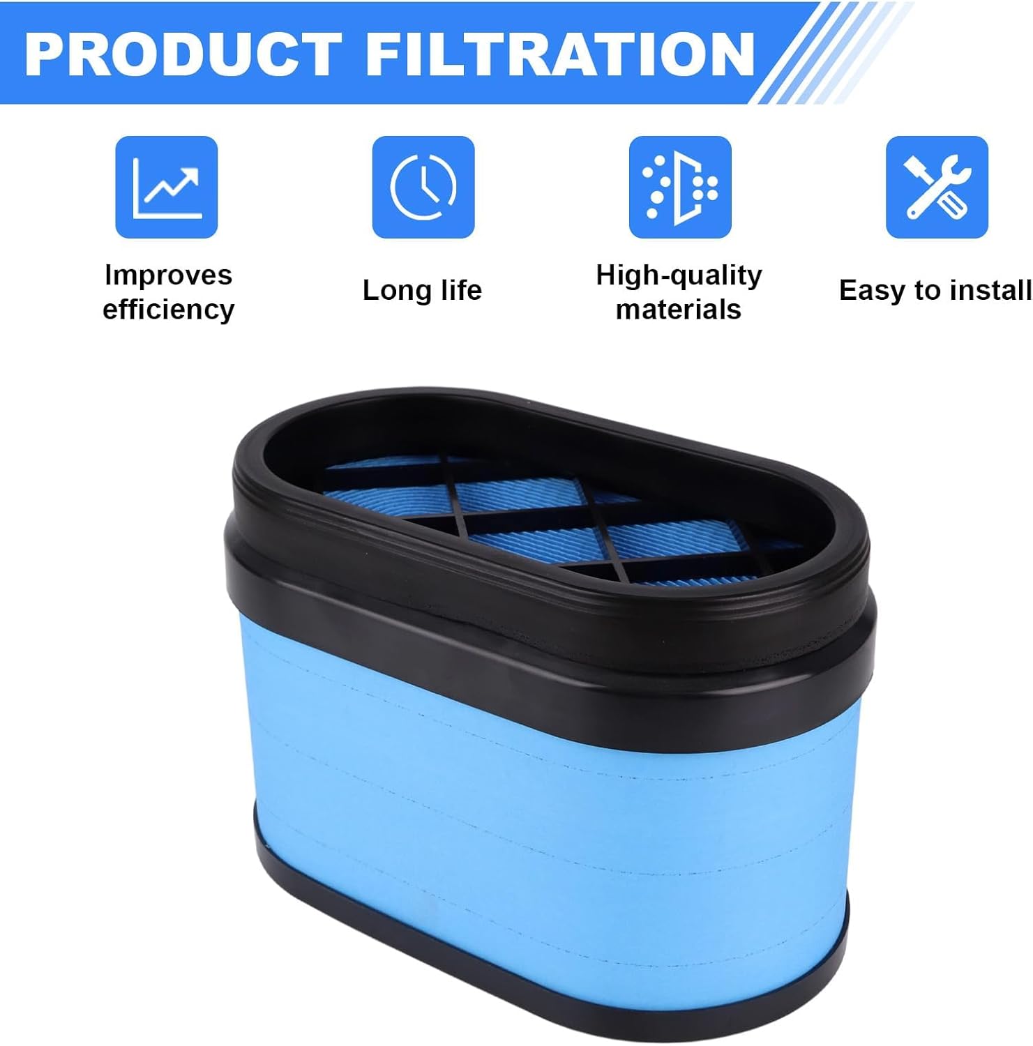 P604273 Engine Air Filter compatible with 2003-2009 Hummer H2 Base 6.0L/6.2L V8 Replaces 15286805 FramCA9900 AF2404 88944151