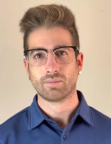 Miniatura 2 de Gafas de luz azul para hombre, rectangulares, grandes, de Browline, para juegos de computadora, bloqueador azul, antirreflejos, protección Uv400,