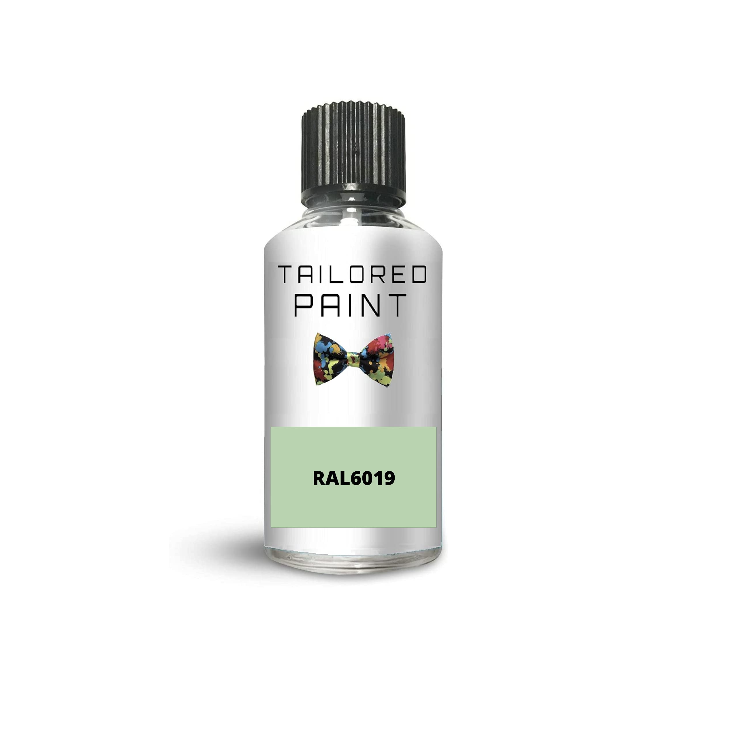 RAL6019 White Green Matt Touch Up Paint with Brush Matt Paint for Wood, Metal, Plastic, PVC, UPVC, Fascia Soffit Furniture Boards - Indoor & Outdoor