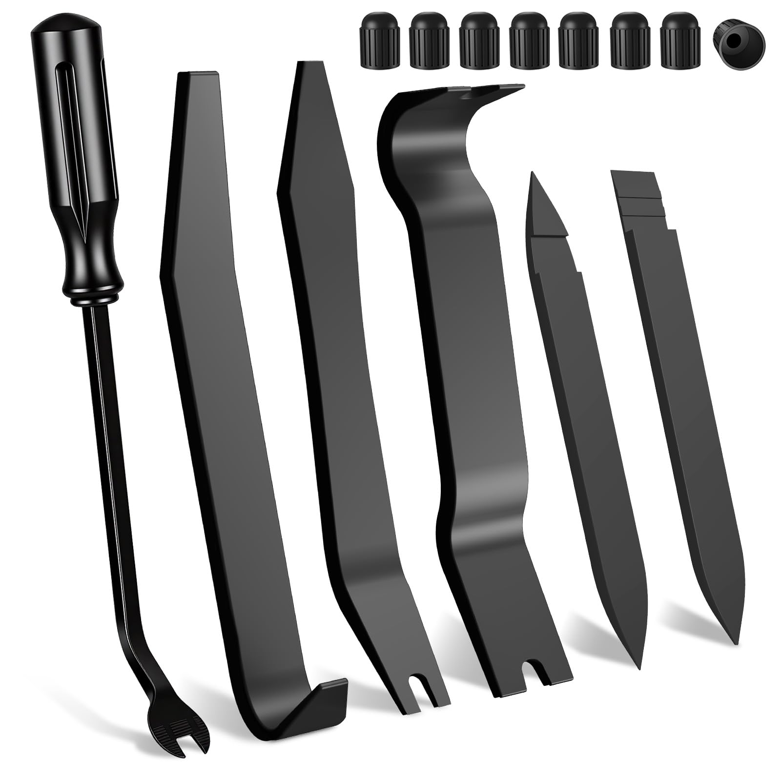 14Pcs Auto Trim Removal Tool Interior Pry Tool Fastener Removal Tool-Black