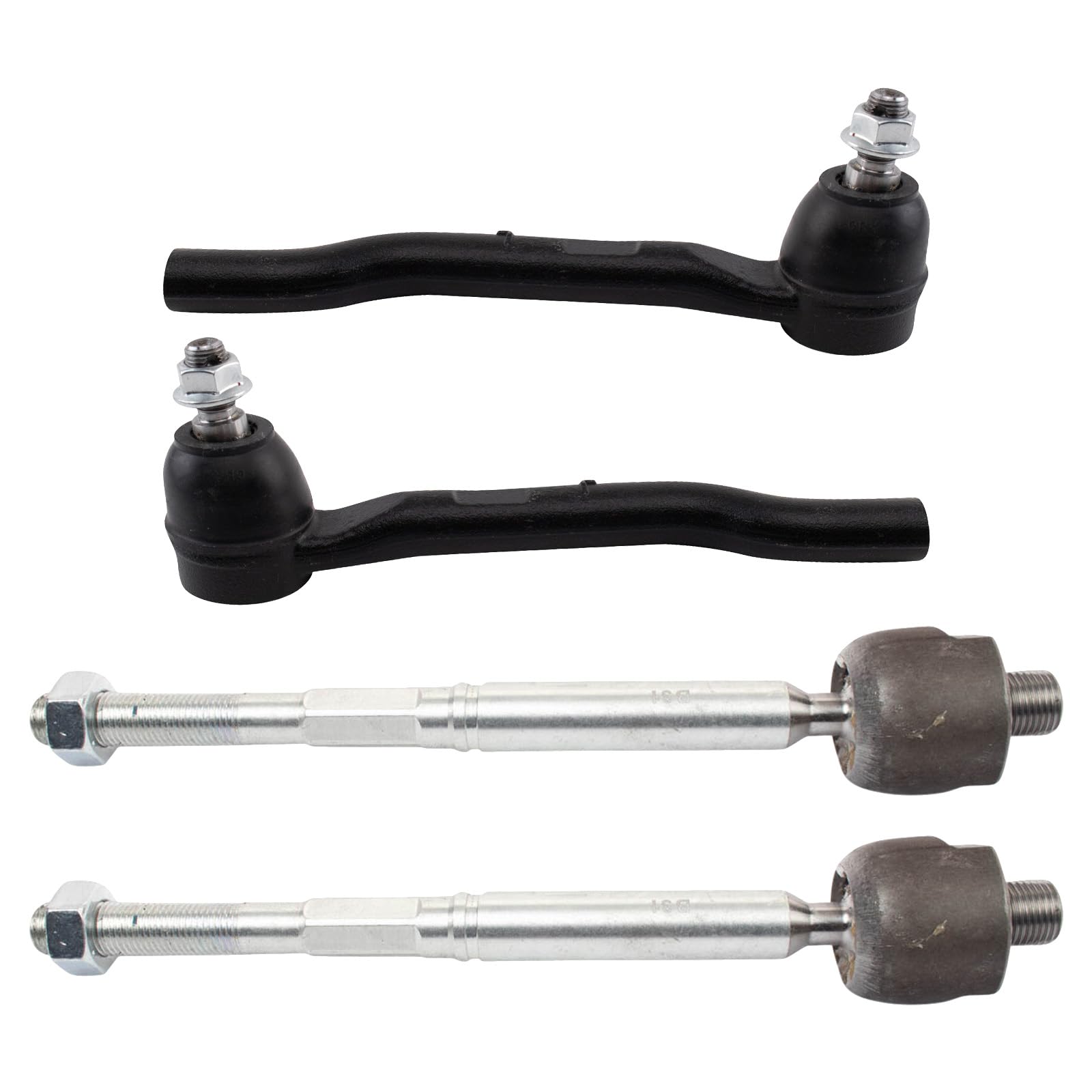 TRQ Front Tie Rod Set Compatible with 2018-2022 Honda Odyssey