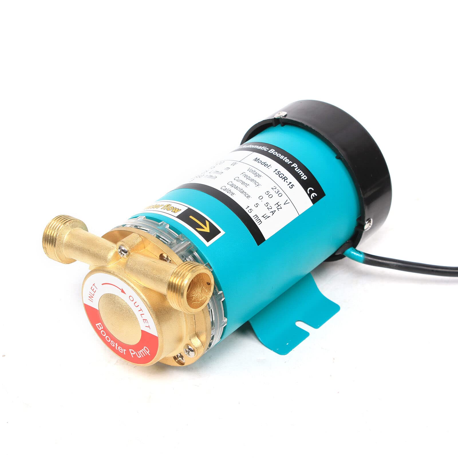 Pompa automatica booster 220 V 120 W, pompa di circolazione per acqua calda, 25 l/min, pompa di circolazione, pompa di aumento della pressione da giardino, 2850 giri/min, per doccia, giardino, aumento