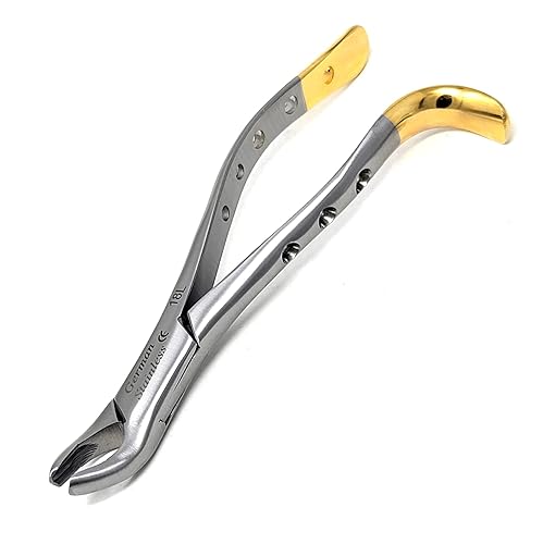 Miniatura 6 de Juego de 2 fórceps de extracción dental 18L + 18R con mandíbulas dentadas utilizadas para extraer molares superiores derechos e izquierdos de The