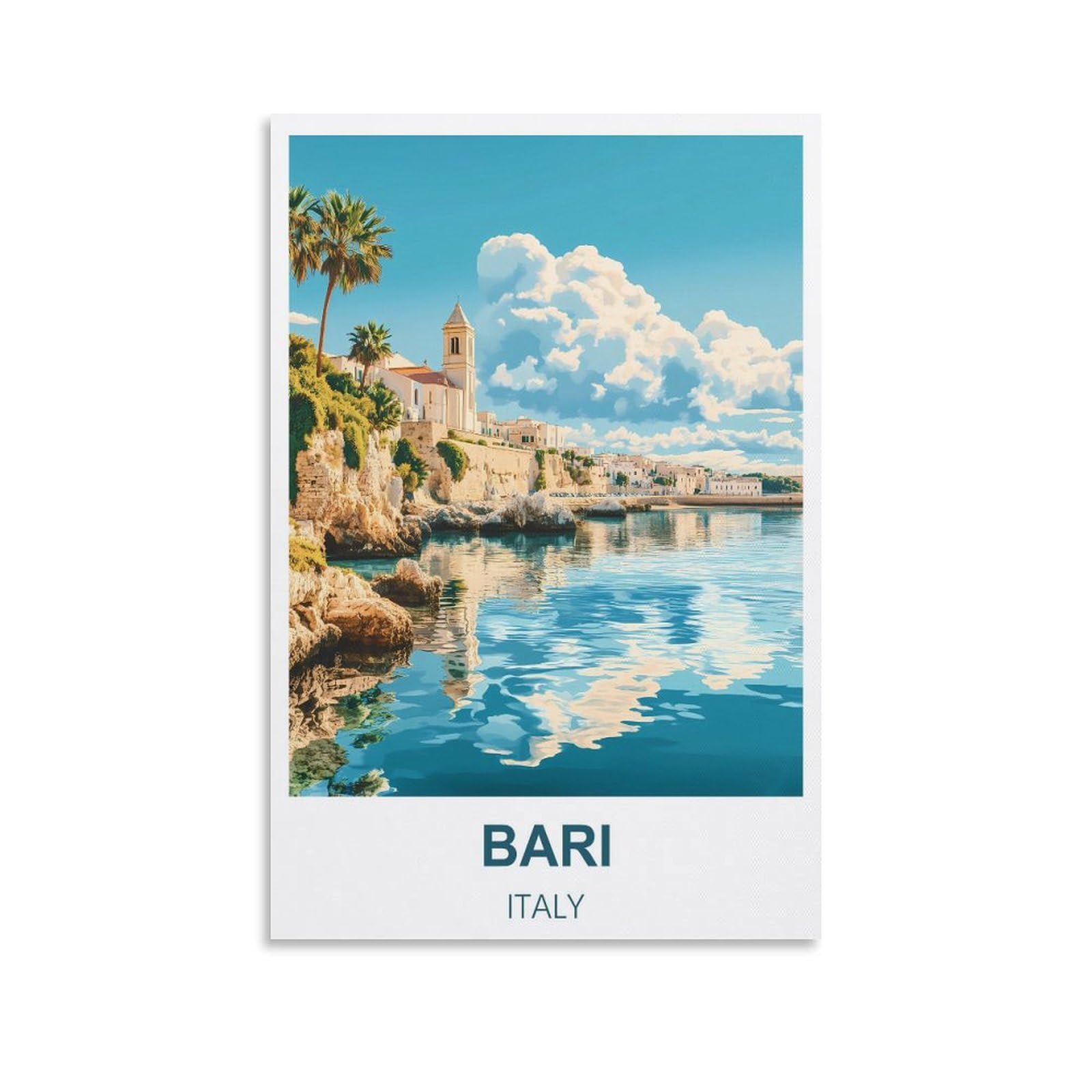 Jigsaw Puzzles for Adults，Bari Italy Challenging Puzzles for Family Game Night, Home Décor 70x100cm