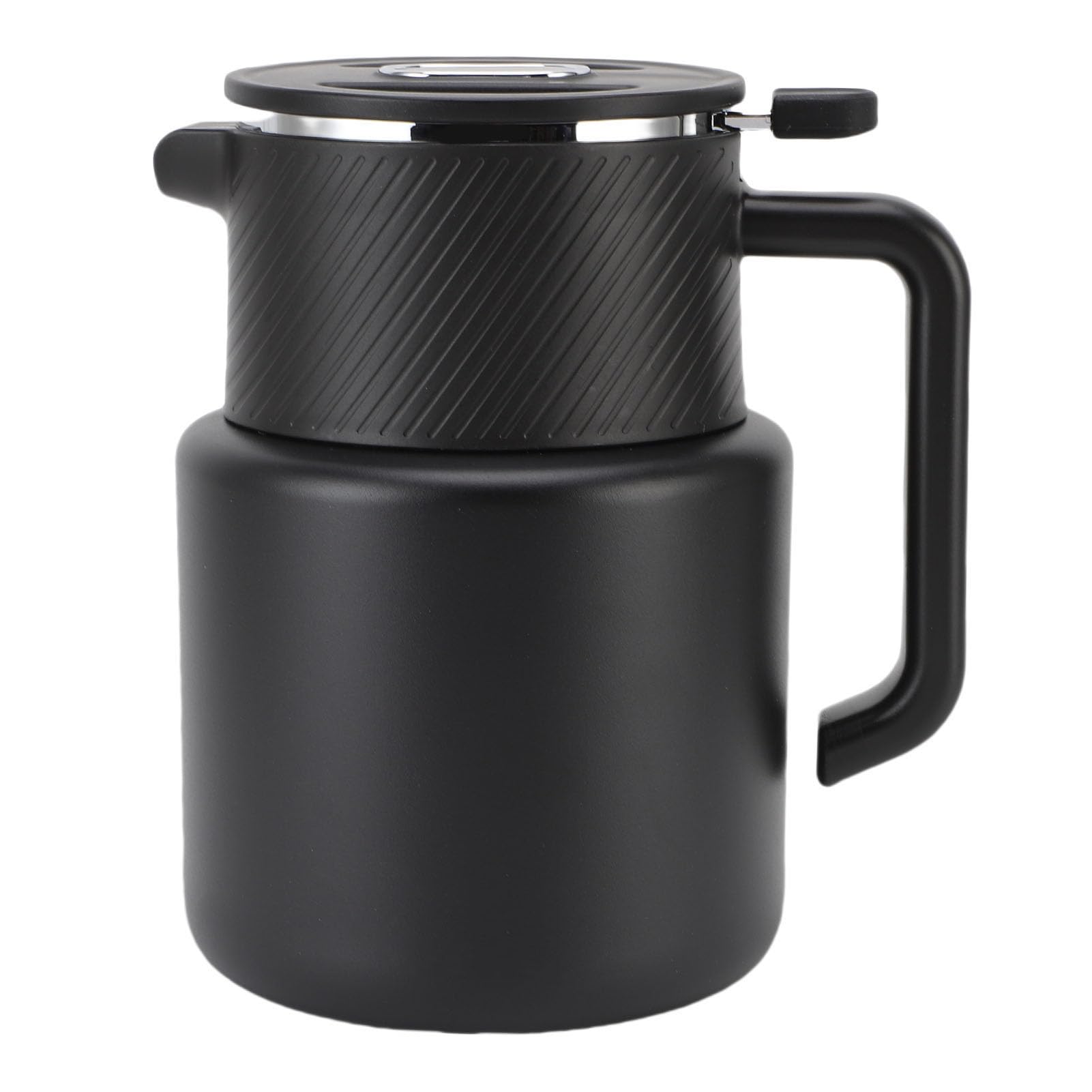 AMONIDA Isolierter Teekessel mit Digitalanzeige und Filter Zum Aufbrühen von Kaffee, Tee, Milch, Saft, 1500 Ml, Edelstahl 316