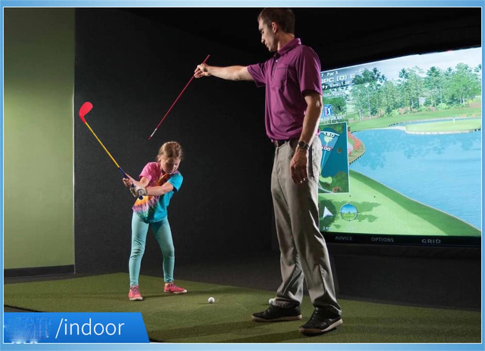 Hierros para palos de golf junior con eje de carbono y superficie extra grande