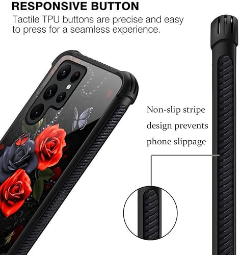 Miniatura 344 de Funda para Samsung Galaxy S23 Plus, protección de grado militar, esquinas a prueba de golpes, funda antiarañazos para Samsung Galaxy S23 Plus, flor