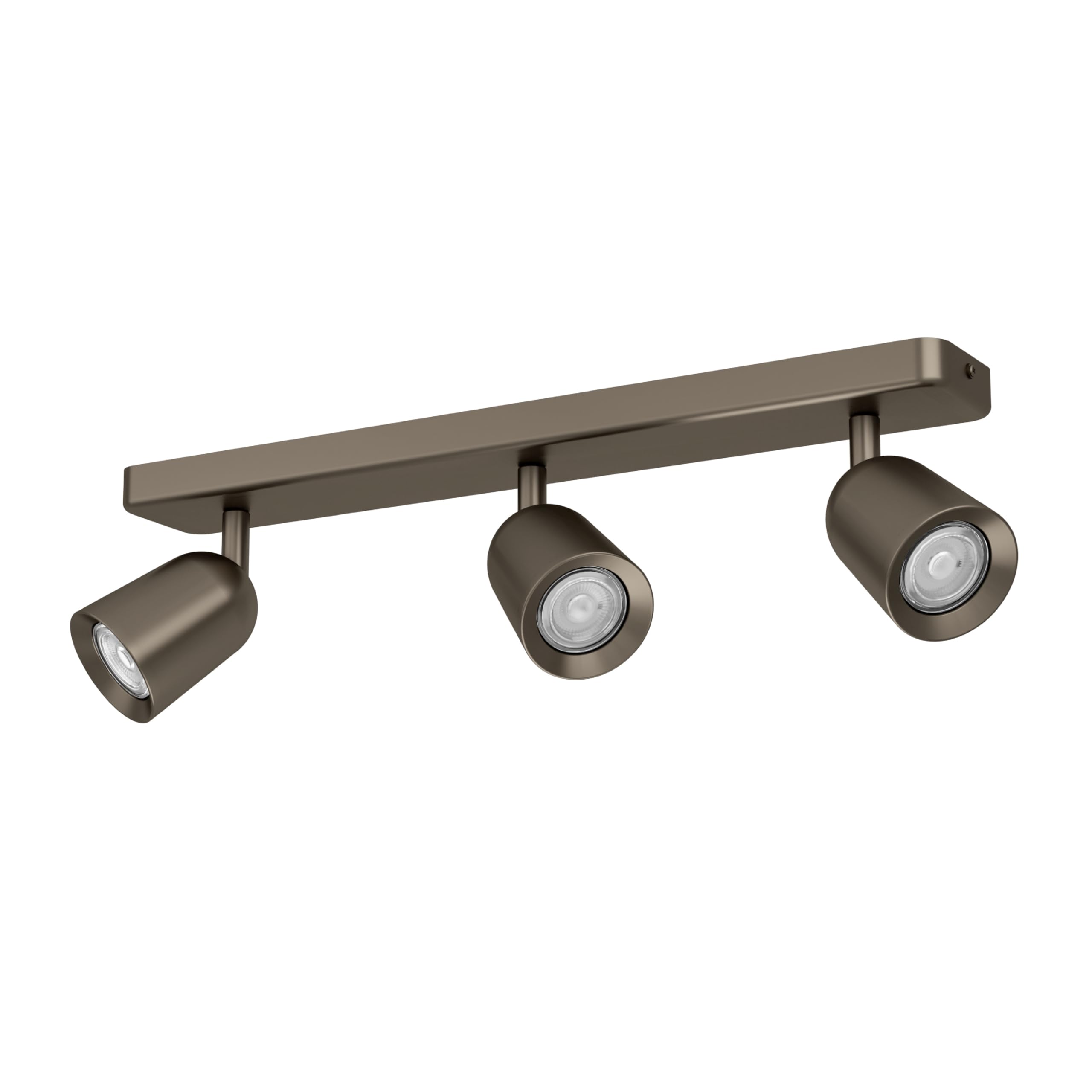 Eglo Bronze Camaldoli Steel Gu10 Modern Elegant 3-Light Spotlight, Dark