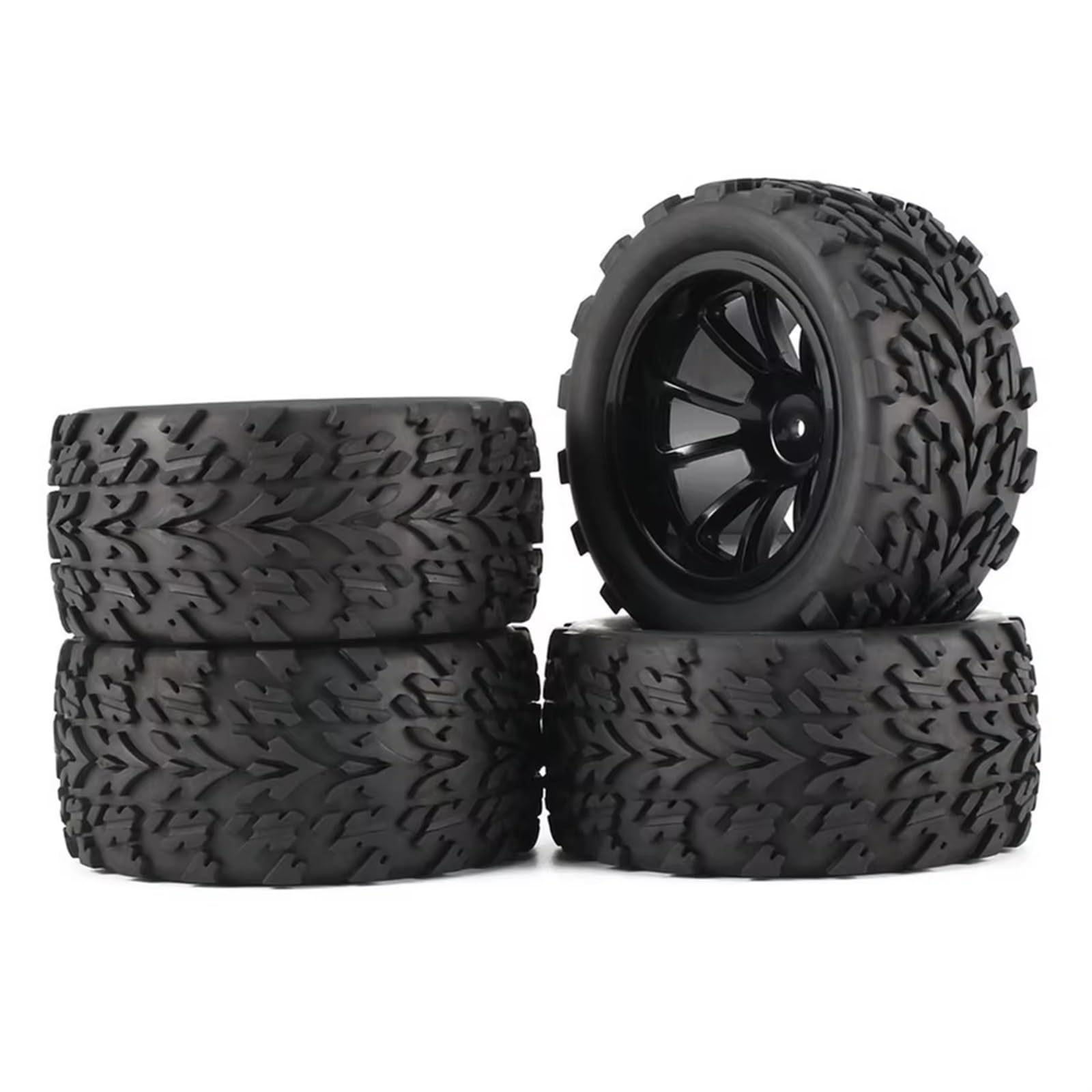 RC Coche NeumáTico Piezas para Traxxas para Arrma para HSP para HPI para Tamiya para Kyosho 120MM 1/10 RC para Monster Truck para Buggy Neumático Rueda Inserciones De Espuma 12mm Hex
