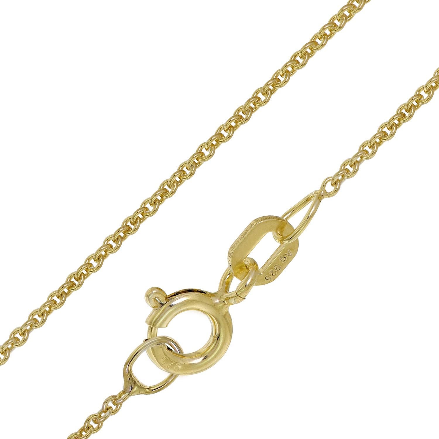 trendor Buchstaben-Anhänger B Gold 333/8K mit vergoldeter Silberkette | modisches Schmuckstück aus Echtgold für Damen, tolle Geschenkidee,
