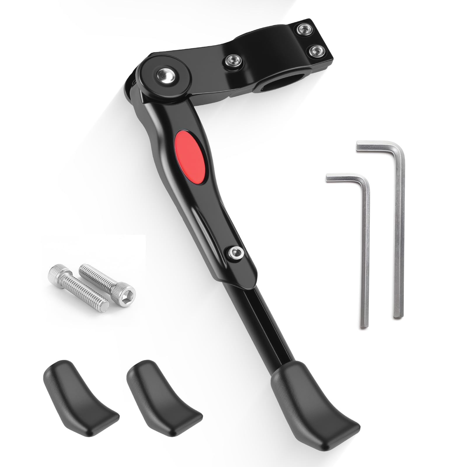 aiGear Bicycle Kickstand | Height Adjustable Bike Stand | Suitable for 24-28 inches Mountain Bike/Road Bike | with 2 Allen Key and Spare Kickstand
