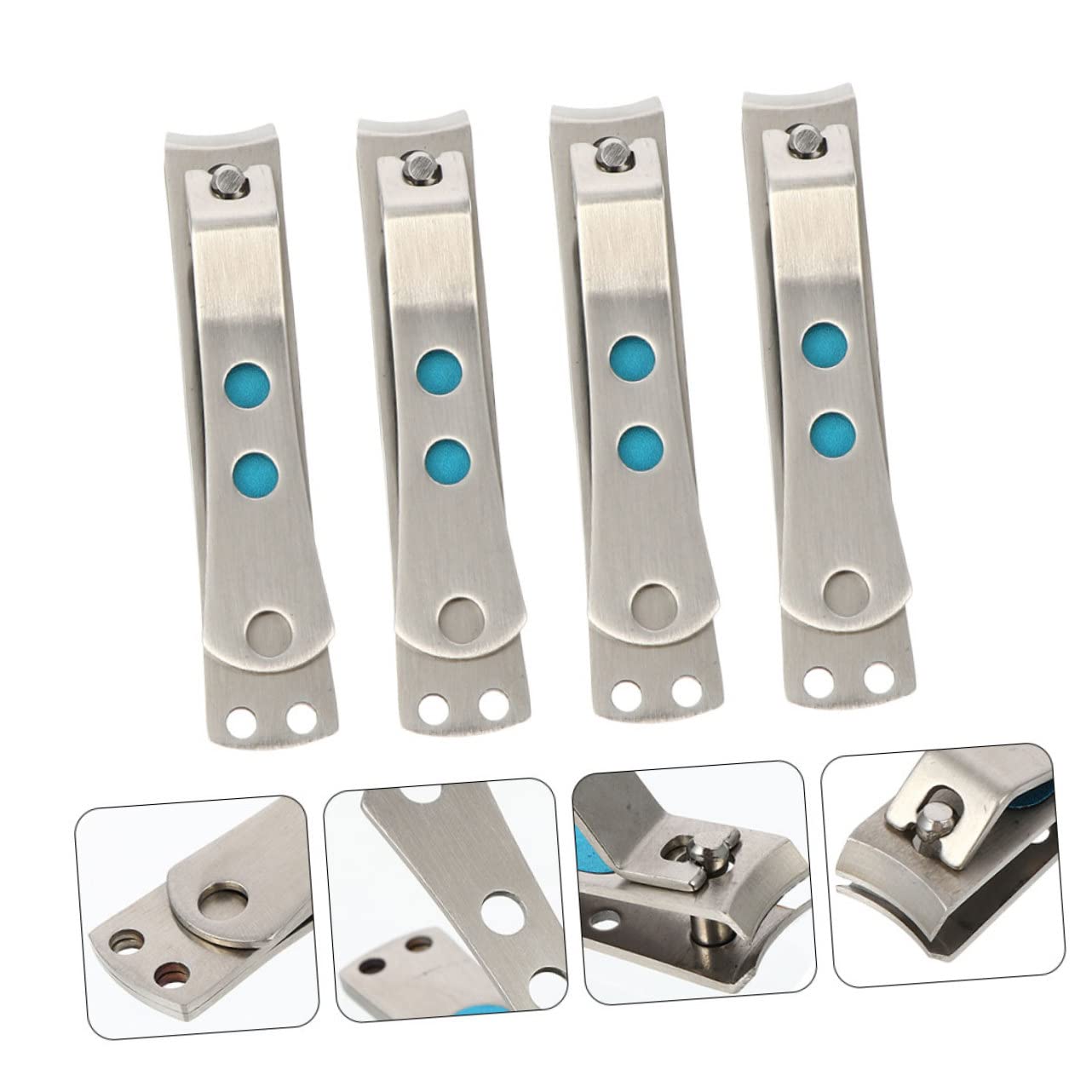 Healeved 8pezzi Professionale Di Tronchesi Per Unghie Acciaio Inossidabile Manicure e Pedicure Di Precisione Strumenti Per La Delle Unghie Adatto Per Uso Quotidiano